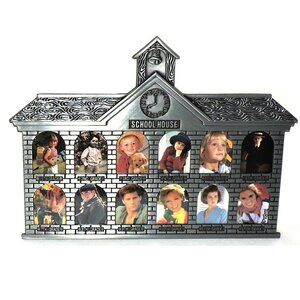 School Years Picture Frame School Shaped Spot For Picture Each Year Silver Color